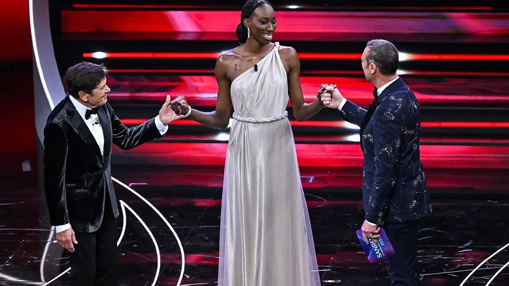 Gianni Morandi, Paola Egonu in Amadeus