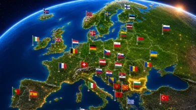 Evropa zemljevid